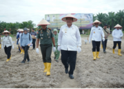 Pemkab Asahan dan Forkopimda Dukung Gerakan Tanam Padi Gogo Kodim 0208