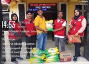 Peduli Bencana Banjir-Longsor, PMI Pasaman Salurkan Bantuan Sembako untuk Tiga Tempat