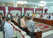 Gubernur Sumatera Barat Mahyeldi Ansharullah memimpin rakor R3P pascabencana di Auditorium Gubernuran