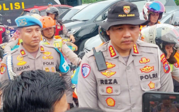 Petugas Ditlantas Polda Sumbar melaksanakan Operasi Keselamatan Singgalang 2026