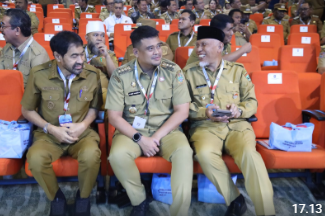 Gubernur Sumatera Barat Mahyeldi Ansharullah menghadiri Rakornas Pemerintah Pusat dan Daerah 2026 di Bogor
