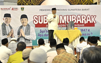 Gubernur Mahyeldi menyampaikan Safari Ramadhan Sumbar fokus ke daerah terdampak bencana