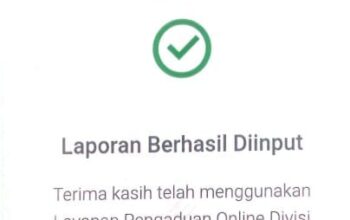 Screenshot laporan online ke Propam Polri terkait dugaan intimidasi pelapor