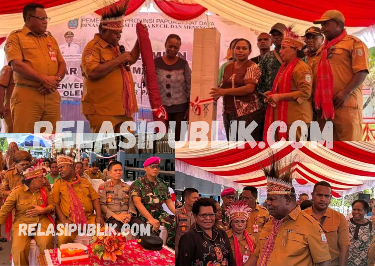 Gubernur Papua Barat Daya meresmikan Pasar Rakyat Mama-Mama Papua di Kota Sorong dan menyerahkan bantuan UMKM