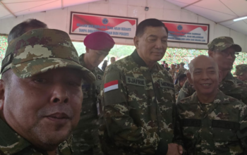 Menhan RI Sjafrie Sjamsuddin memberikan motivasi kebangsaan pada Retret PWI di Puskom Bela Negara Kemhan RI