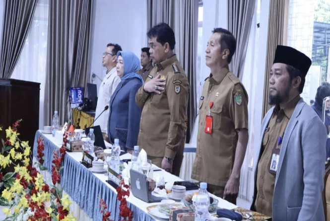 Ketua DPRD Hj. Mery Rukaini hadir dalam Musrenbang Teweh Tengah 2027 bersama Bupati Barito Utara, kepala desa, dan OPD
