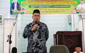 Sekdaprov Sumbar Arry Yuswandi pada peringatan Isra Mi’raj