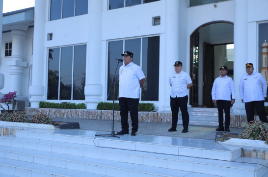 Apel perdana ASN Pemkab Asahan dipimpin Bupati Taufik Zainal Abidin pasca Lebaran 1447 H