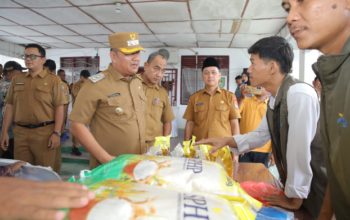 Wabup Asahan Rianto tinjau Operasi Pasar Asahan jelang Lebaran