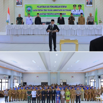 Pelantikan Pejabat Pasaman oleh Bupati Welly Suheri