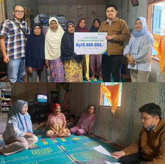 BPJS Ketenagakerjaan Pasaman menyerahkan santunan kematian kepada ahli waris Sakri di Duo Koto