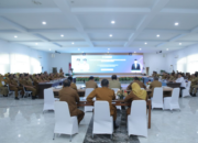 Bupati Asahan Taufik Zainal Abidin Siregar memimpin Rakorpem Maret 2026 di Kantor Bupati Asahan