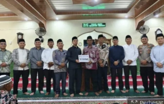 Safari Ramadan Pasaman dipimpin Nelfri Asfandi di Masjid Raya Rumah Nan XXX