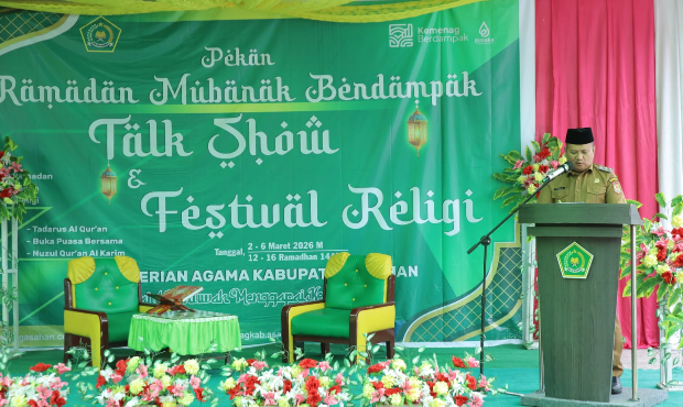 Wabup Asahan Rianto SH MAP menghadiri Ramadhan Mubarak Asahan di Kantor Kemenag