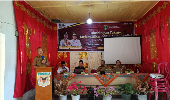 Kegiatan Bimtek pelestarian Silek Pangian di Nagari Pangian Lintau Buo bersama pelajar dan tokoh adat