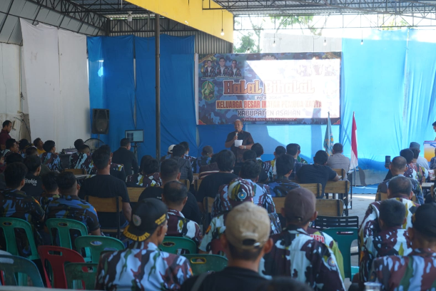 Bupati Asahan Taufik Zainal Abidin Siregar menghadiri acara Halalbihalal IPK Asahan di Food Court Parasamya