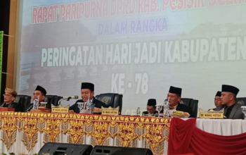 Dani Sopian saat menyampaikan pandangan pada rapat HJK Pesisir Selatan