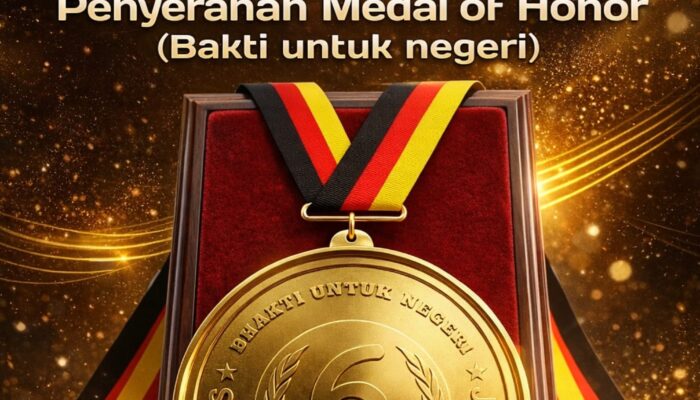 Besok JPS Dilantik dan Serahkan Medal of Honor