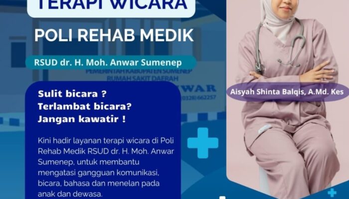 Terobosan Baru, RSUD dr. H.Moh. Anwar Sumenep Hadirkan Terapi Wicara