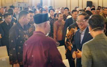 Mahyeldi Ansharullah saat menghadiri forum Supermentor-28 di Jakarta