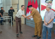 Gubernur Sumbar Mahyeldi menghadiri halal bihalal KONI Sumbar di Auditorium Gubernuran Padang