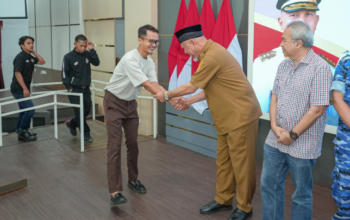 Gubernur Sumbar Mahyeldi menghadiri halal bihalal KONI Sumbar di Auditorium Gubernuran Padang