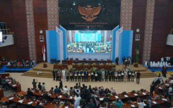 Hadiri Paripurna HUT Sumatera Utara ke – 78, Wakil Bupati Asahan Tegaskan Komitmen Sinergi Daerah