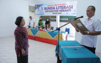 Pelantikan Bunda Literasi Kecamatan Meranti oleh Bunda Literasi Asahan dalam penguatan budaya membaca