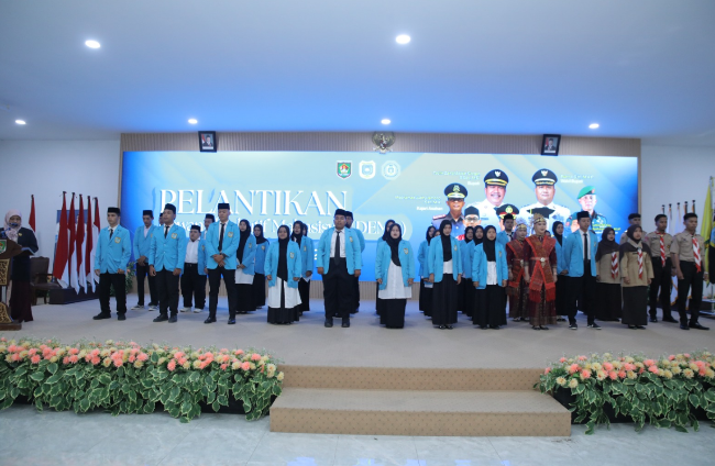 pelantikan DEMA IAIDU Asahan 2026 bersama Wakil Bupati Rianto