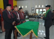 Pelantikan pengurus Dalihan Natolu Tabagsel Asahan periode 2025-2029 di Sopo Godang Kisaran Barat