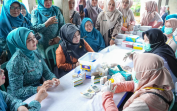 Penilaian Dasawisma berprestasi Sumbar oleh TP PKK di Nagari Air Haji Pasaman Barat