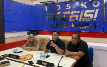 pembunuhan sengketa lahan Barito Utara konferensi pers polisi