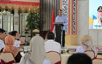 Sekdaprov Sumbar Arry Yuswandi membuka Rakor UKPBJ se-Sumbar