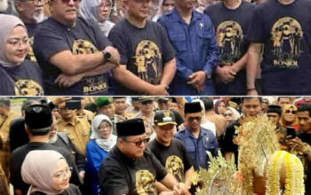 Rano Karno disambut masyarakat saat kunjungan ke Bonjol Pasaman