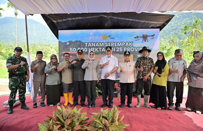 Rapat virtual rehabilitasi lahan pertanian Sumatera Barat bersama Kemendagri dan Kementan