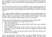 Surat pemberitahuan aksi damai tenaga kesehatan dirumahkan di Pesisir Selatan