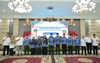 Arry Yuswandi melantik pejabat administrator Pemprov Sumbar