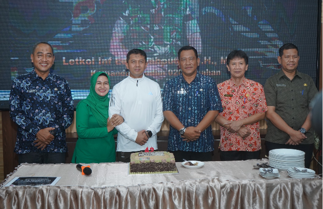 Forkopimda Asahan dan Tanjung Balai saat silaturahmi di Makodim 0208 Asahan