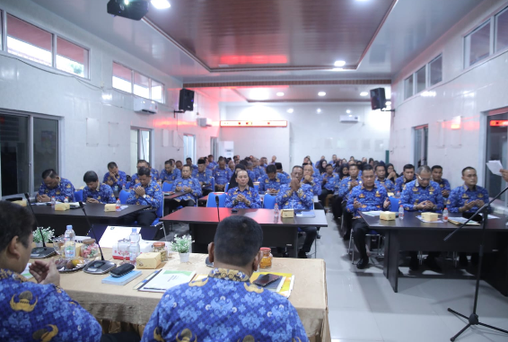 Suasana Rakorpem April 2026 Asahan di Aula Dinas Kesehatan