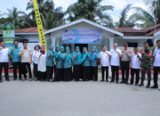 Tim Penggerak PKK Asahan saat pembinaan PHBS di Desa Danau Sijabut dalam persiapan lomba tingkat Sumatera Utara