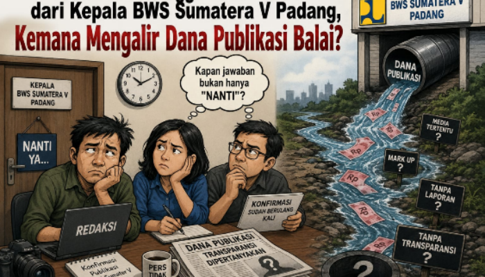 Menanti Jawaban Kepala BWS Sumatera V, Ke Mana Mengalir Anggaran Publikasi Balai?