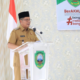 Bupati Pasaman Welly Suhery meninjau stok beras di Pergudangan Bulog Batuang Baririk