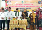 Bupati Pasaman Welly Suhery saat menghadiri pengukuhan pengurus Bundo Kanduang Kecamatan se-Kabupaten Pasaman periode 2026–2030