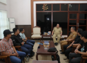 Pengurus Forwakum Asahan-Tanjung Balai audiensi bersama Bupati Asahan Taufik Zainal Abidin Siregar di ruang kerja bupati