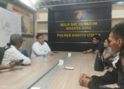 Ilustrasi pemeriksaan korban penipuan arisan oleh polisi
