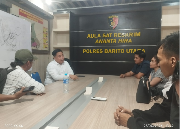 Ilustrasi pemeriksaan korban penipuan arisan oleh polisi