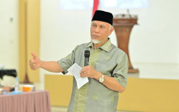 Gubernur Sumbar Mahyeldi Ansharullah menyampaikan capaian Indeks Reformasi Birokrasi Sumbar 2025 sebesar 89,32 dengan predikat A-