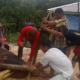 Kasi Humas Polres Barito Utara menyerahkan sapi kurban kepada perwakilan wartawan di Muara Teweh.