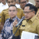 Muhammad Tito Karnavian dan Sufmi Dasco Ahmad saat rapat pembahasan Renduk Pascabencana Sumatera di Kompleks Parlemen Senayan Jakarta.