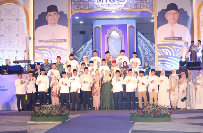 Bupati Asahan Taufik Zainal Abidin menghadiri pembukaan MTQ ke-40 Sumut di Deli Serdang